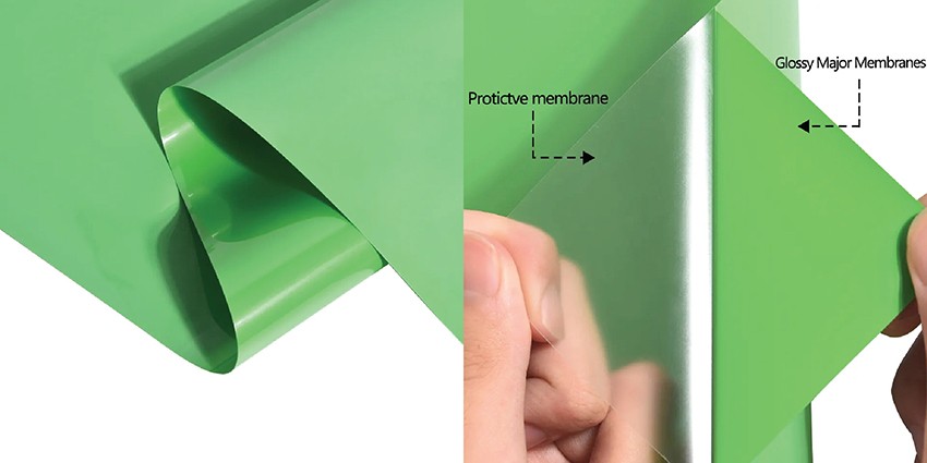 Tấm decal chuyển nhiệt PVC màu trắng
