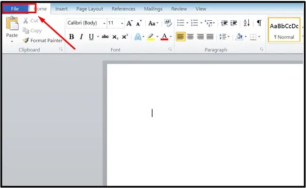 Chọn Print trong menu File để in văn bản trên máy tính