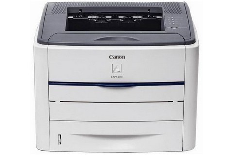 Tổng thể máy in Canon 3300 cũ màu trắng xám