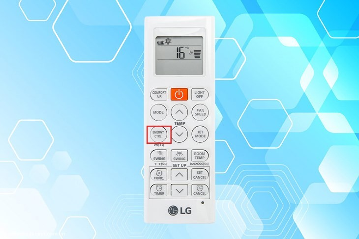 Kiểm soát năng lượng chủ động với nút ENERGY CTRL trên remote LG