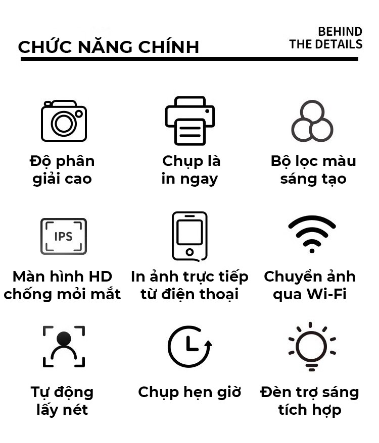 Máy in ảnh lấy ngay chụp ảnh và in ra ngay lập tức