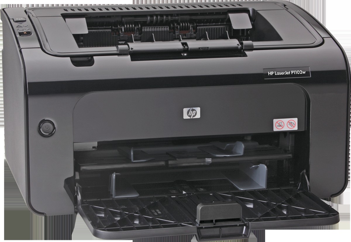 Máy in HP 1102 và laptop minh họa dịch vụ nạp mực máy in HP 1102