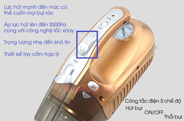 Máy hút bụi đa năng 4 trong 1 hút được cả bụi khô và ướt