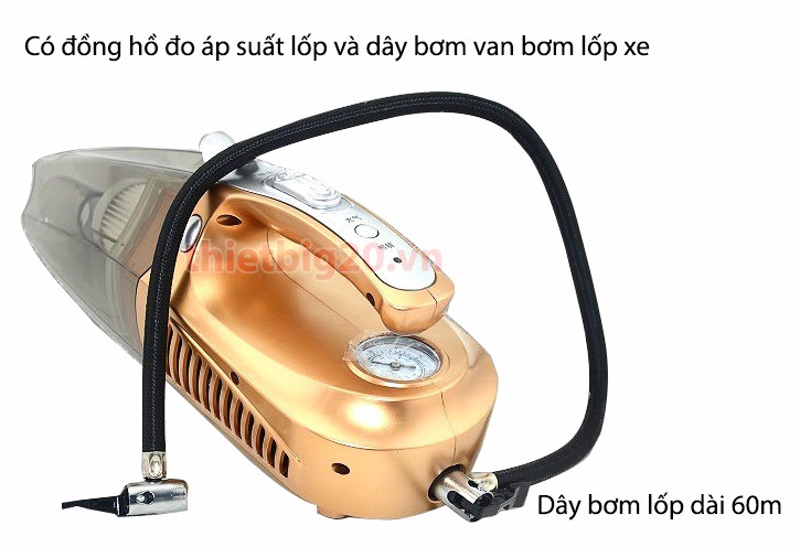 Máy hút bụi ô tô 4 trong 1 thiết kế cầm tay nhỏ gọn