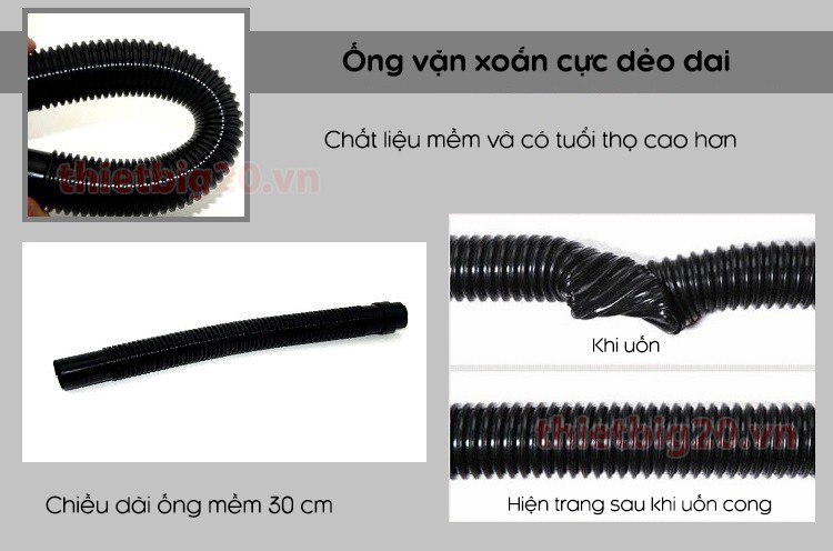 Các phụ kiện đi kèm của máy hút bụi 4 trong 1