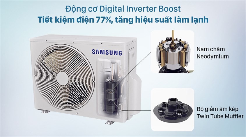 Máy lạnh Samsung Wind-Free Inverter 1.5 HP AR13TYGCDWKNSV với công nghệ làm lạnh không gió buốt