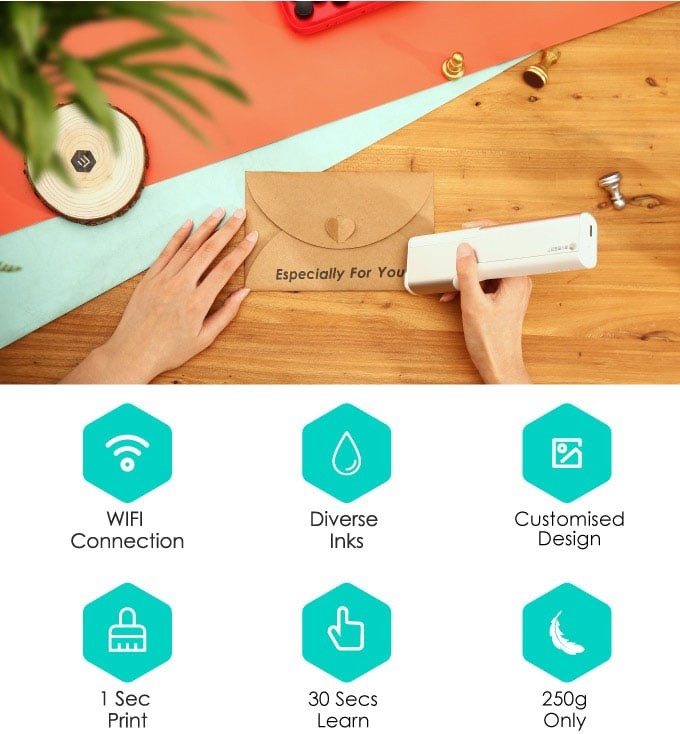 Máy in cầm tay in trên mọi bề mặt Aturos Printpen nhỏ gọn
