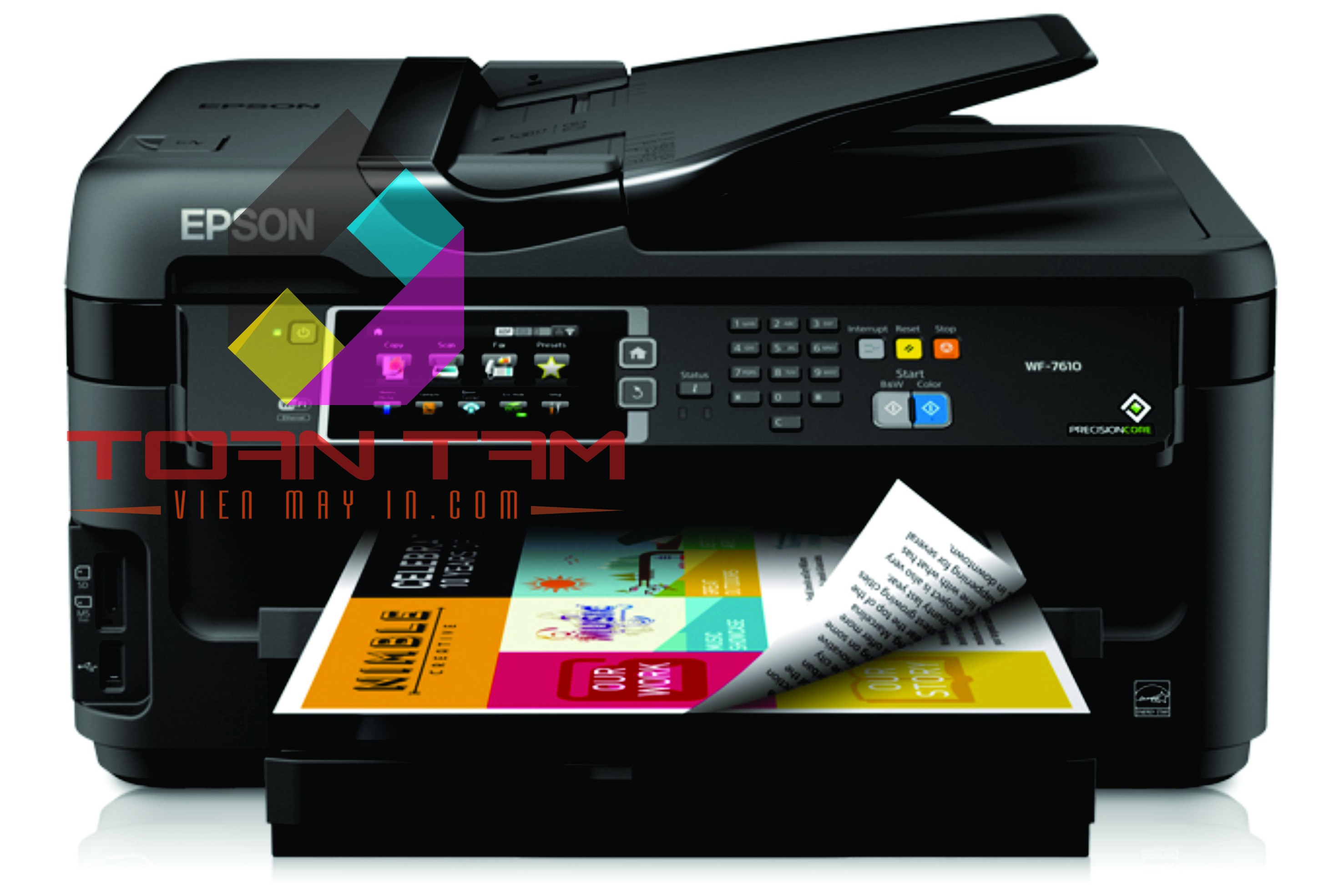 Máy in đa năng Epson Workforce 7610 khổ A3 In Scan Copy Fax
