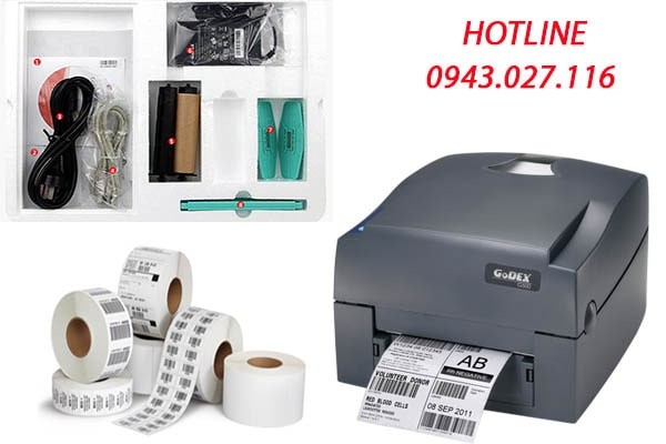 Sơ đồ cấu tạo các bộ phận chính của máy in Godex G500