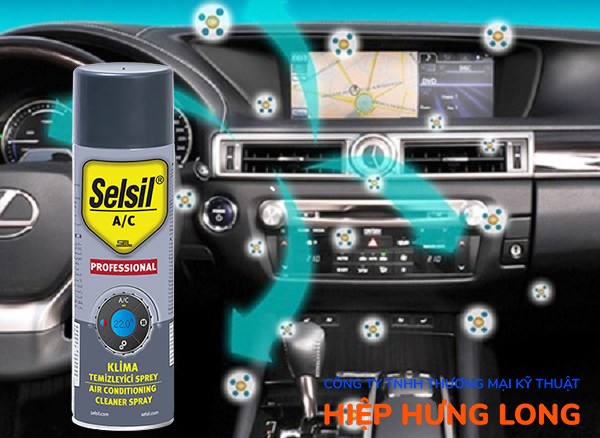 Chai xịt vệ sinh máy lạnh ô tô Selsil