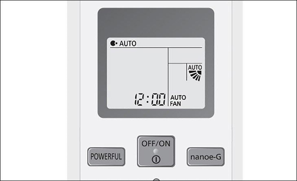 Remote máy lạnh Panasonic chỉ có nút Nanoe-G