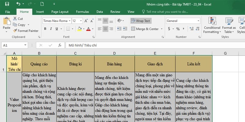 Chọn vùng dữ liệu cần in trong Excel