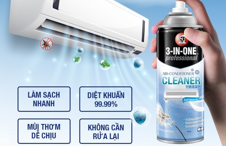 Chai dung dịch vệ sinh máy lạnh 3-In-One
