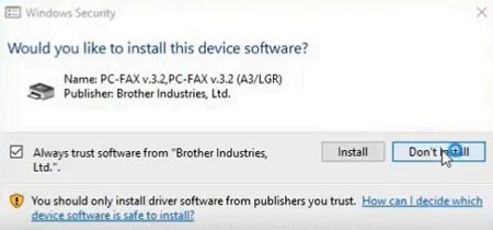 Tùy chọn cài đặt PC Fax cho máy in Brother MFC-L2701Dw