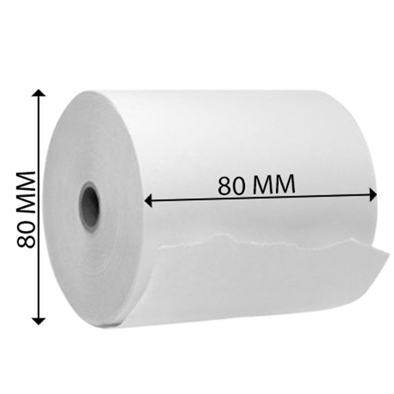 Cuộn giấy in nhiệt K80 kích thước 80x80mm