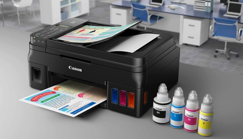 Kiểm tra mức mực trên máy in Canon