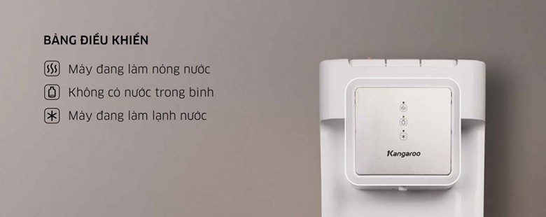 Màn hình hiển thị đèn báo chế độ nước trên máy làm nước nóng lạnh loại đứng