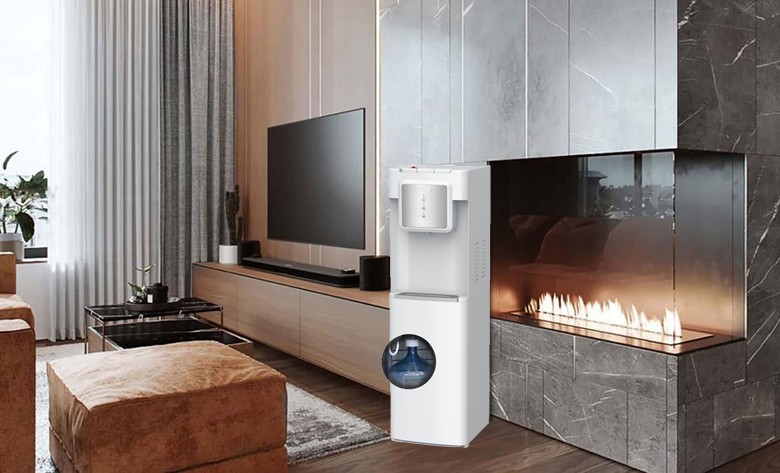 Máy làm nước nóng lạnh loại đứng Kangaroo KG60A3 thiết kế âm bình màu trắng