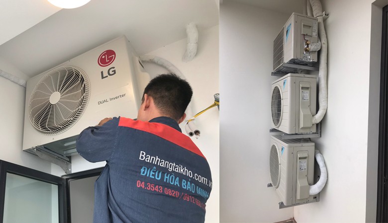 Không nên lắp đặt cục nóng máy lạnh bên trong nhà, gây nóng bức