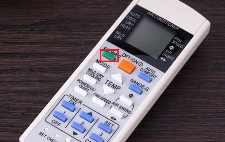 Nút ECONAVI trên điều khiển máy lạnh Panasonic