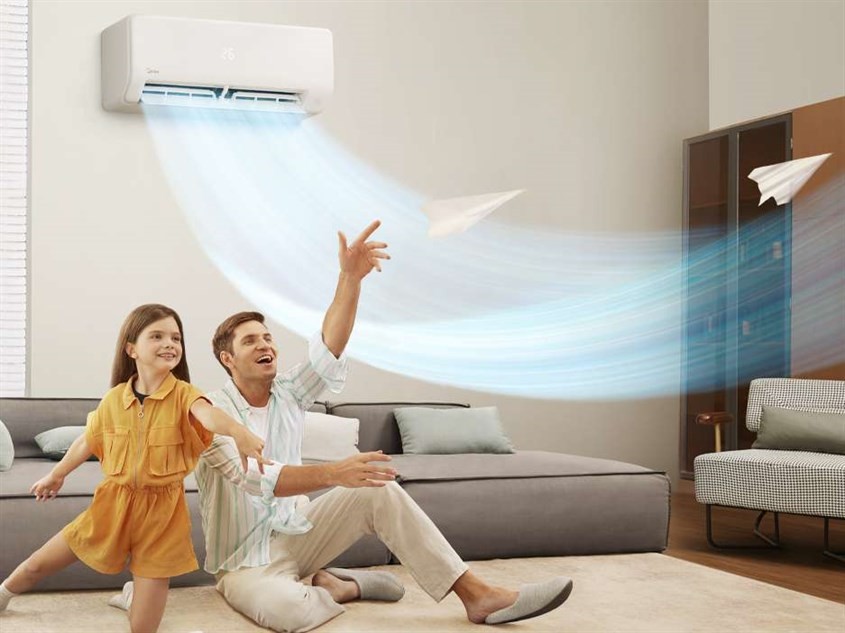 Máy lạnh Midea treo tường, minh họa bảng mã lỗi máy lạnh Midea