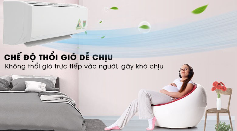 Chế độ thổi gió dễ chịu của Máy Lạnh Daikin ATKC35UAVMV