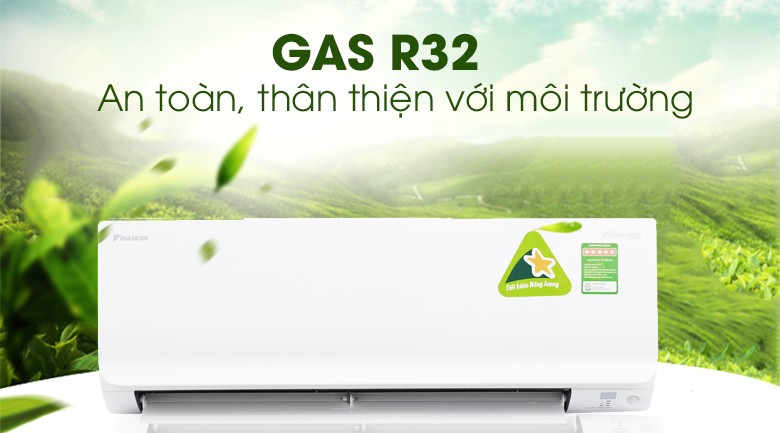 Máy Lạnh Daikin ATKC35UAVMV sử dụng gas R32