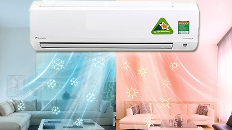 Hình ảnh máy lạnh 2 chiều Daikin Inverter 1.5 HP FTHF35RVMV màu trắng tinh tế