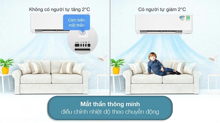 Máy lạnh Daikin Inverter 1.5 HP FTKY35WMVMV với cảm biến mắt thần thông minh