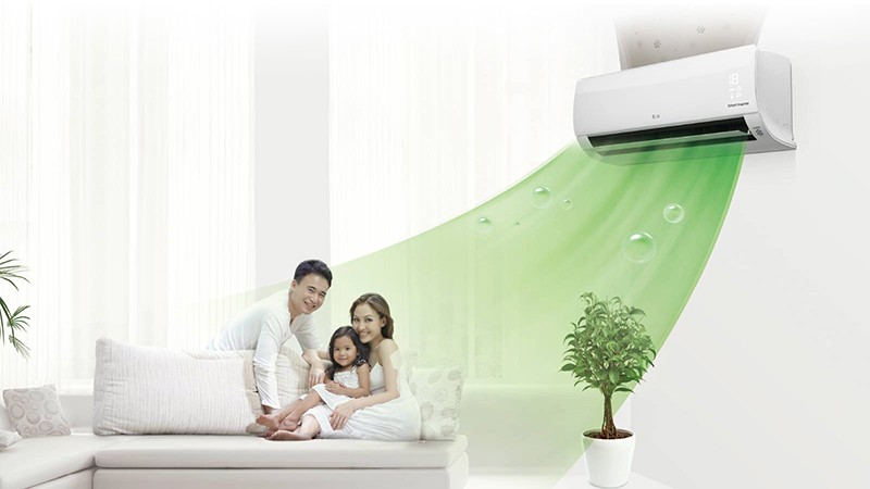 Tấm lọc kép kháng khuẩn trên máy lạnh LG V10ENQ