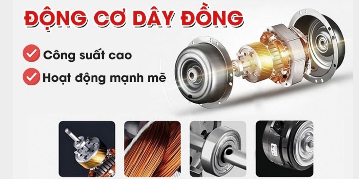 Động cơ dây đồng công suất cao của máy sấy lạnh mini gia đình