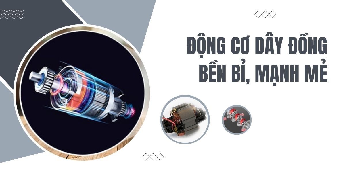 Động cơ dây đồng hoạt động bền bỉ trong máy sấy lạnh mini