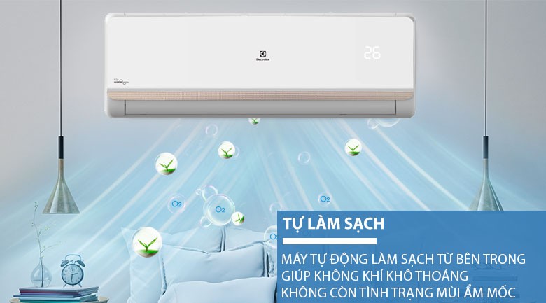 Chức năng tự làm sạch I-Clean trên máy lạnh Electrolux