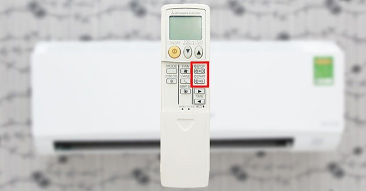 Cách hẹn giờ máy lạnh Mitsubishi Electric MSY bằng nút TIME START/STOP
