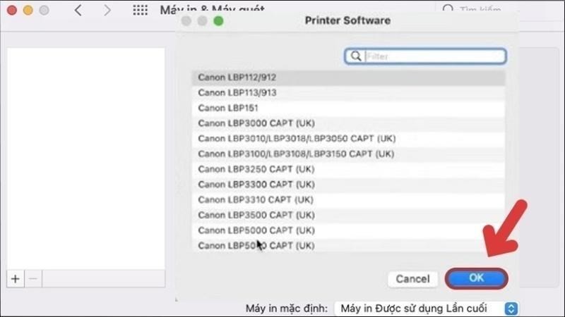 Nhập tên máy in Brother HL-L2321D để tìm driver