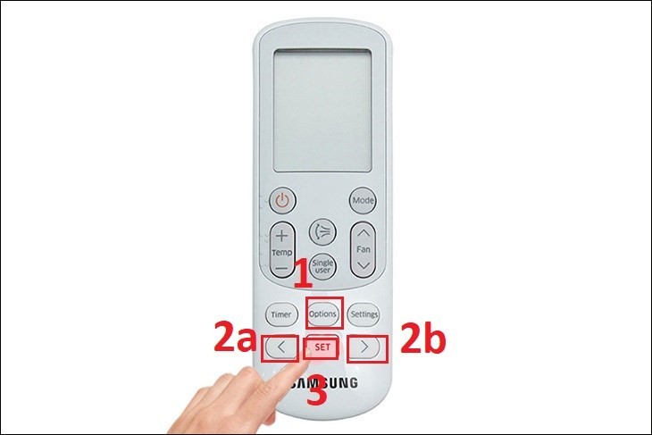 Thiết lập chức năng làm mát 2 bước trên remote máy lạnh Samsung