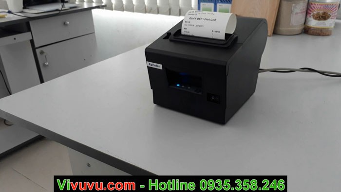Sơ đồ kết nối và cài đặt máy in bill qua mạng LAN cho hệ thống bán hàng