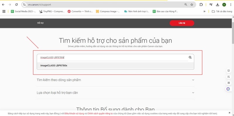Kết quả tìm kiếm driver Canon LBP 8780x