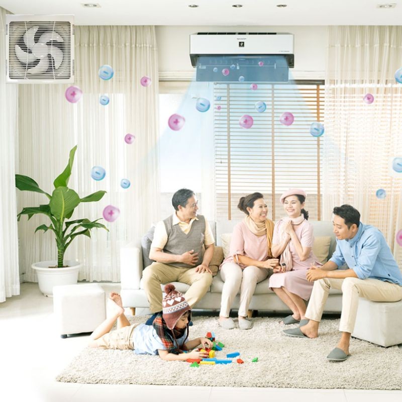 Quạt hút hiện đại giúp lọc không khí và vi khuẩn
