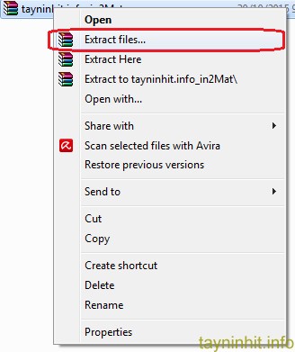 Giải nén file Add-in in hai mặt Excel