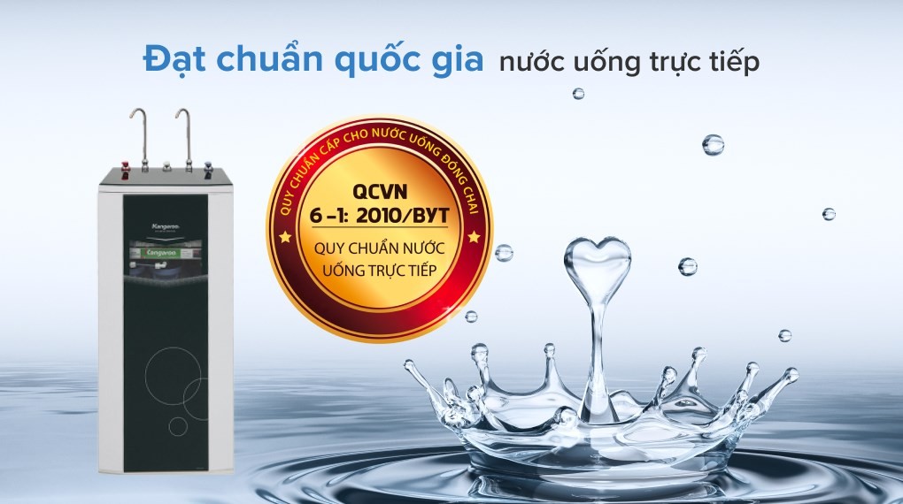 Chứng nhận nước sạch QCVN 6-1:2010/BYT trên máy lọc nước KG10A3