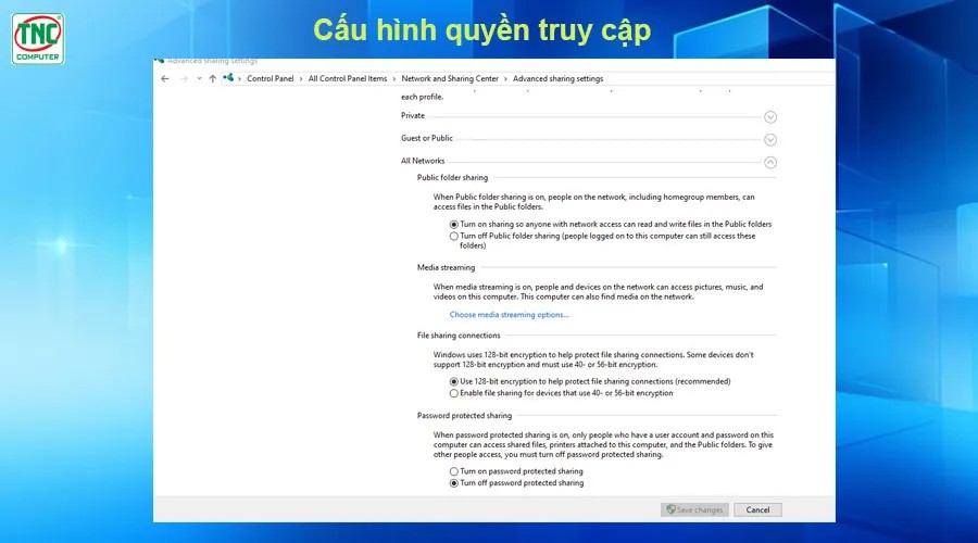 chia sẻ máy in trong mạng lan