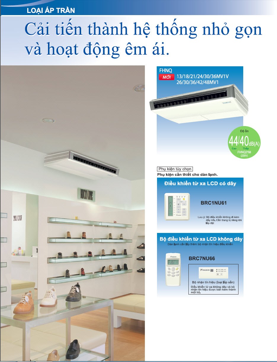Luồng gió phân bổ của máy lạnh áp trần Daikin FHNQ