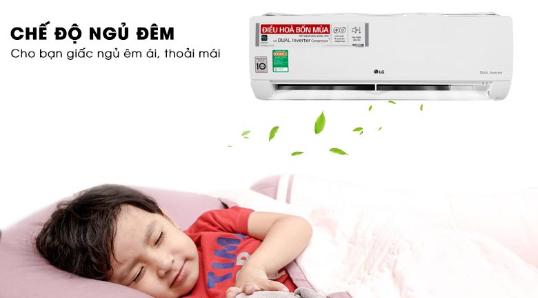 Chế độ ngủ đêm thông minh của máy lạnh LG Inverter 1.5 HP V13APH