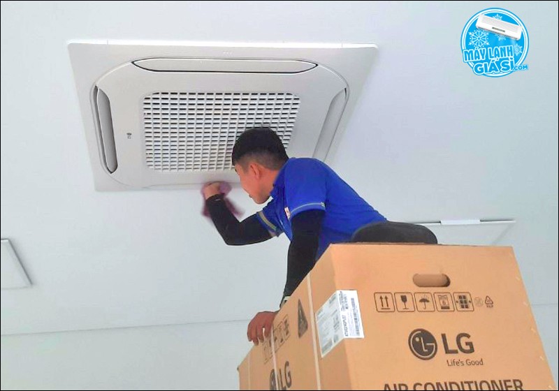 Chi tiết lắp đặt máy lạnh âm trần LG ZTNQ36GNLA0