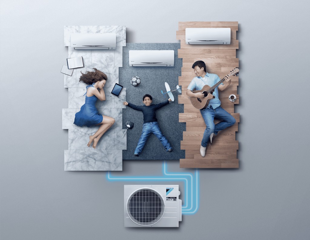 Hệ thống điều hoà Daikin 1 nóng 2 dàn lạnh
