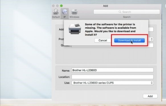 Tải và cài đặt Driver máy in khi kết nối Macbook qua mạng LAN