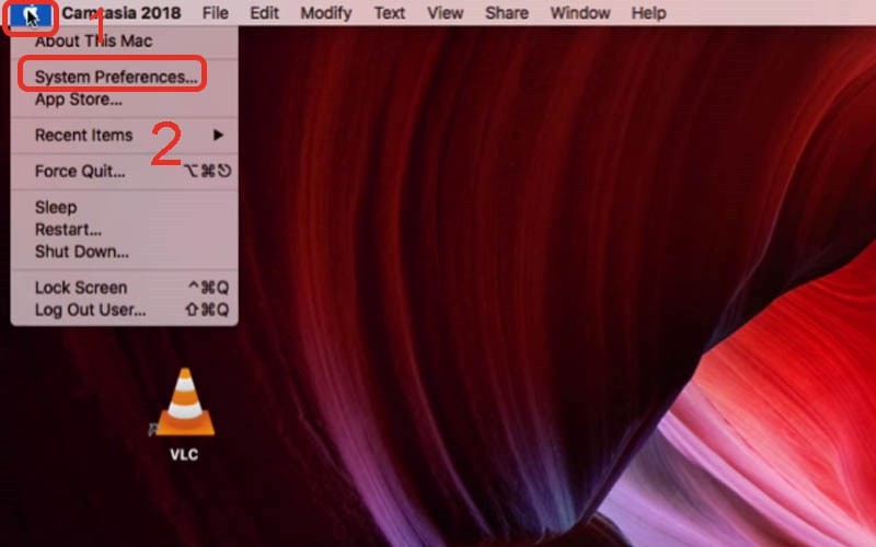 Mở Cài đặt hệ thống (System Preferences) trên Macbook