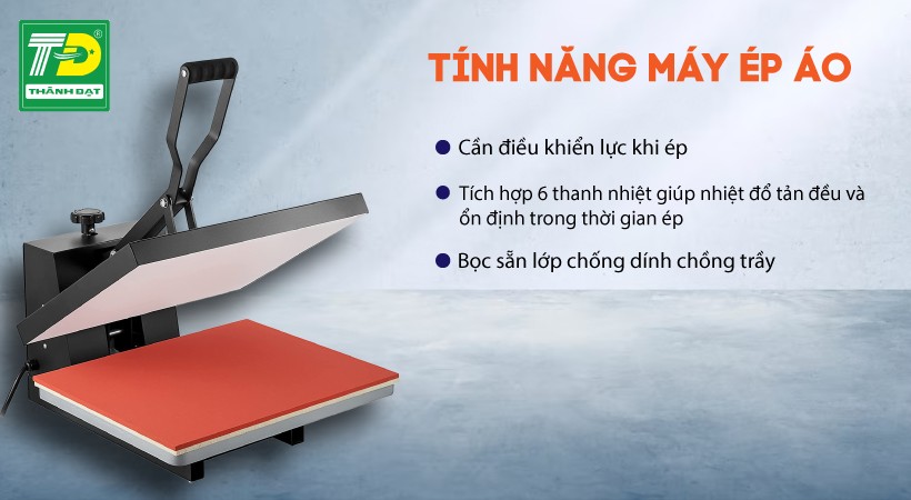 Mặt ép chống dính của máy ép nhiệt in áo