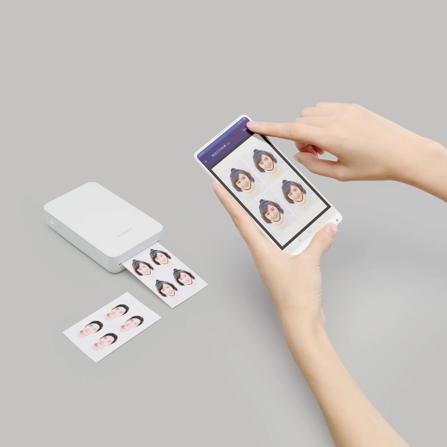 Cận cảnh mặt trước máy in ảnh mini Xiaomi XPRINT DMP 100